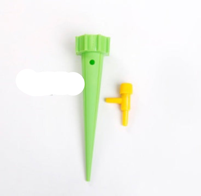 Two green and yellow plant markers on a white background with '64pcs' text.