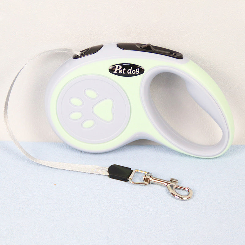 One-Click Brake Retractable Dog Walking Leash – Hand-Holding Rope