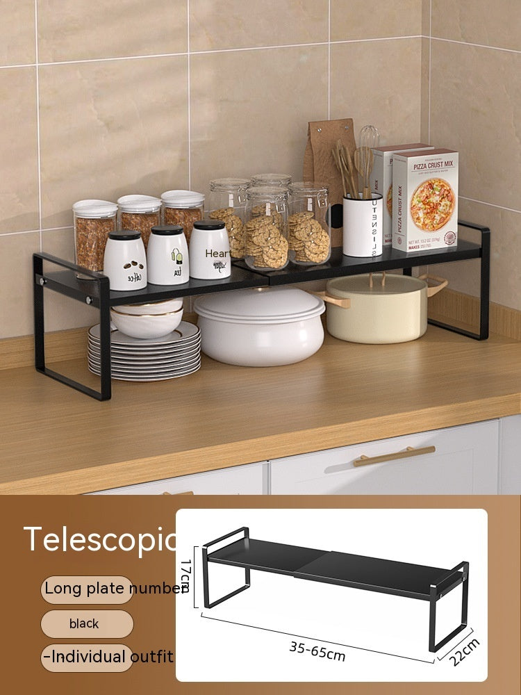 Kitchen Storage Retractable Cabinet Shelf – Multi-Purpose Detachable Organizer