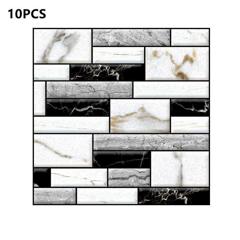 Marble Rock Crystal Tile Stickers Self-adhesive Wear-resistant Floor