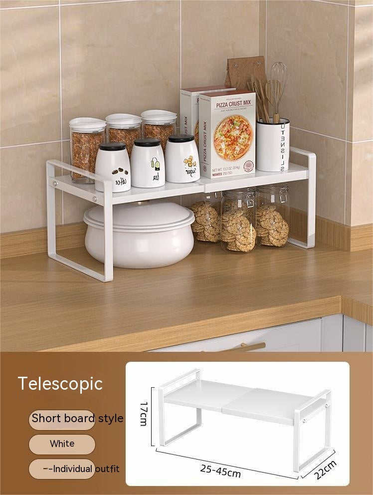 Kitchen Storage Retractable Cabinet Shelf – Multi-Purpose Detachable Organizer