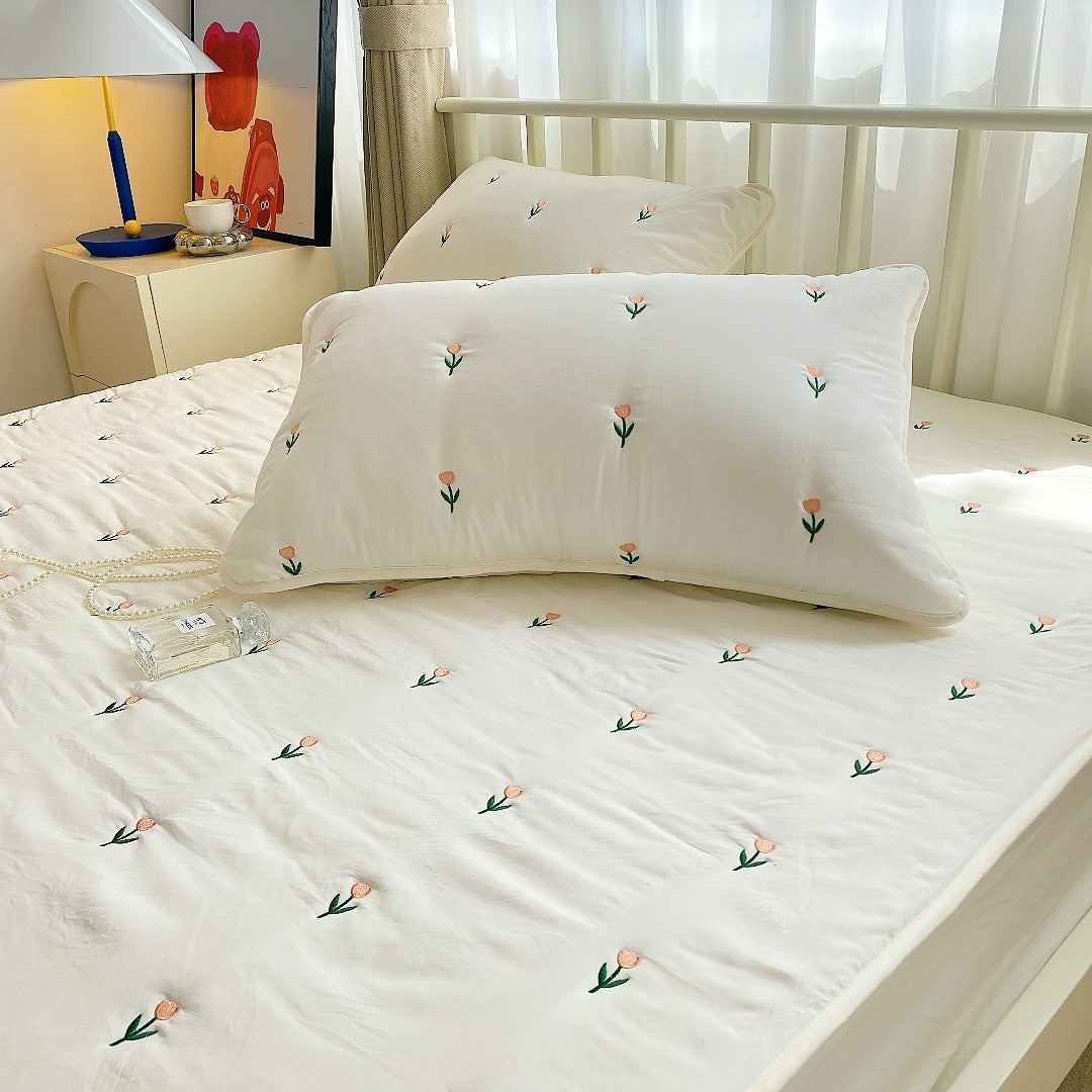 Maternal and Infant Grade Cotton Fitted Sheet – Single Piece for Simmons Mattress