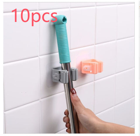 Powerful Non-Marking Mop Holder – Modern Single Hook Viscose Stand