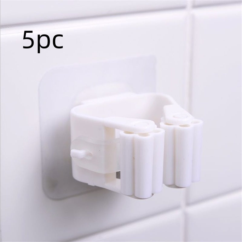 Powerful Non-Marking Mop Holder – Modern Single Hook Viscose Stand