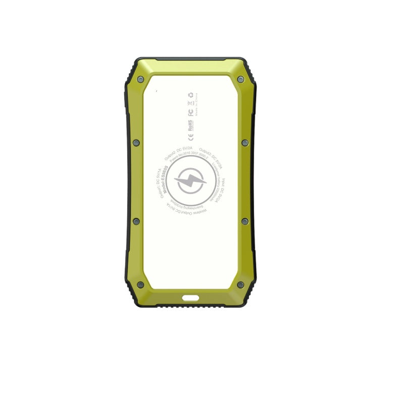 Wireless Solar Power Bank with Torch – Portable Phone Charging Accessory