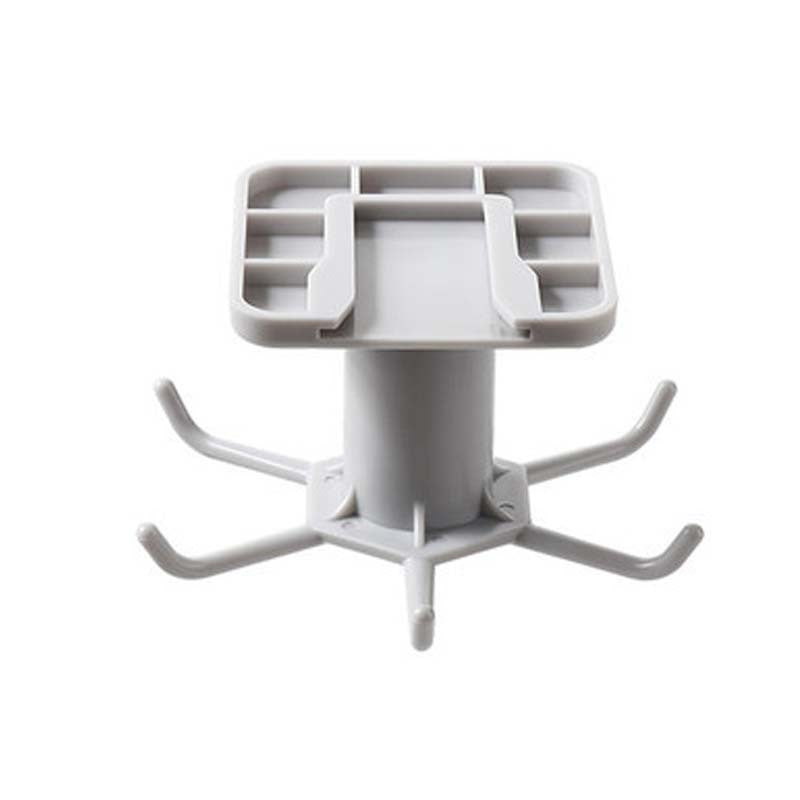 360-Degree Rotating Kitchen Storage Rack – Multi-Row Hook Organizer