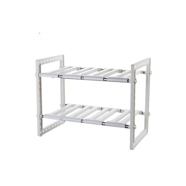 Retractable Kitchen Multi-Layer Storage Rack – Detachable Japanese-Style Floor Organizer