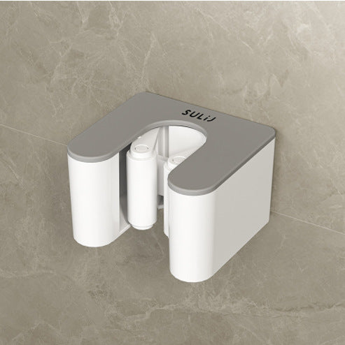 Wall-Mounted Mop Clip Hook – Free Punch Mop Rack for Bathroom Storage
