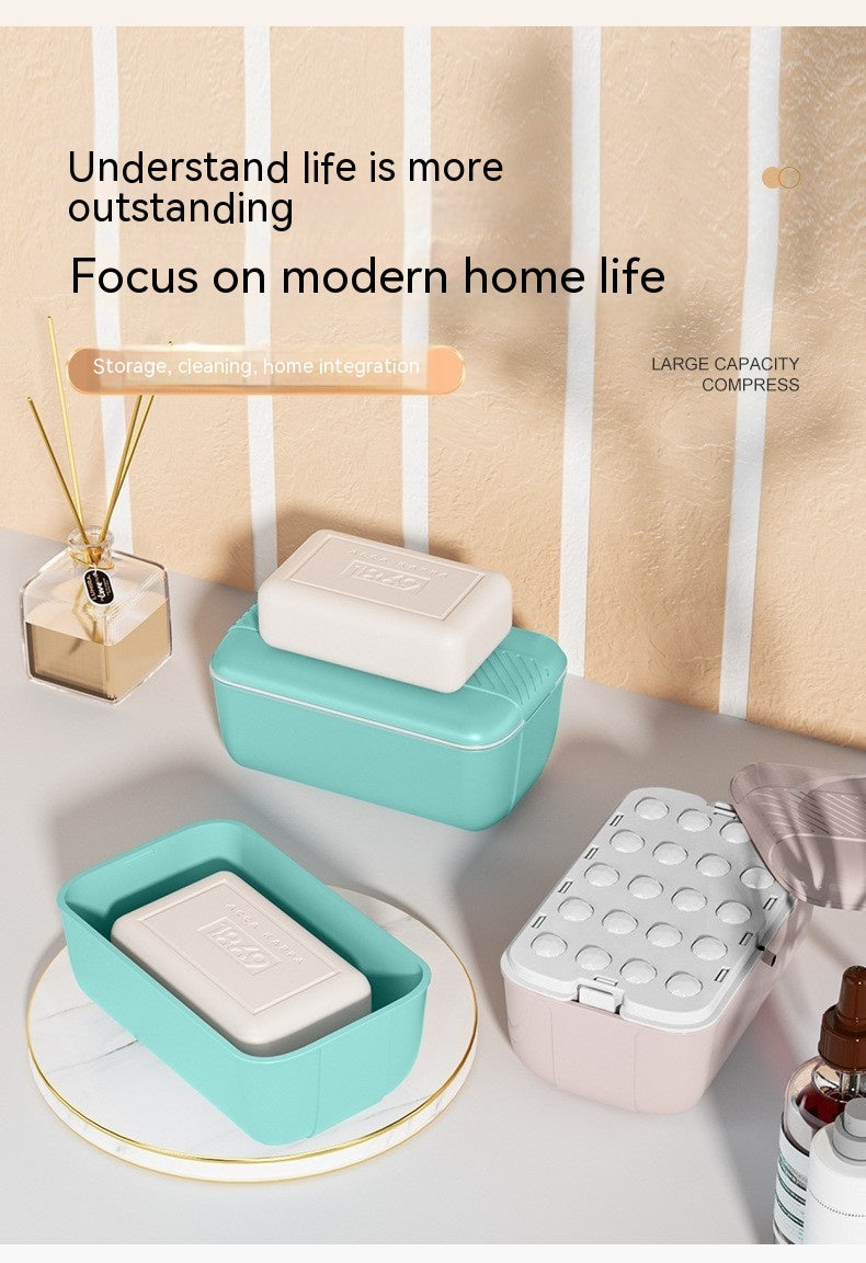 Multifunctional Soap Dish Hand Rub-free Foaming With Lid
