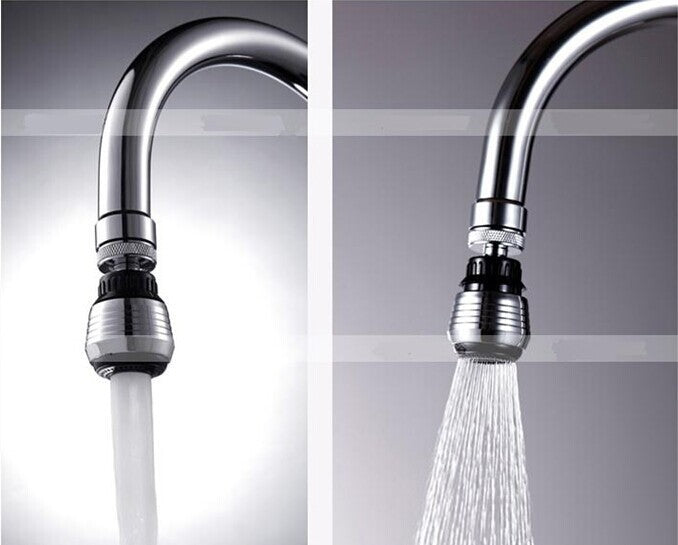 Plastic Imitation Metal Water-Saving Faucet – Universal 360-Degree Splash-Proof Kitchen Faucet
