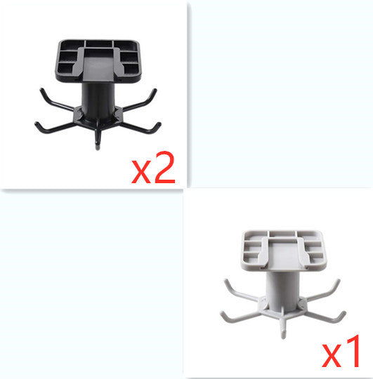 360-Degree Rotating Kitchen Storage Rack – Multi-Row Hook Organizer