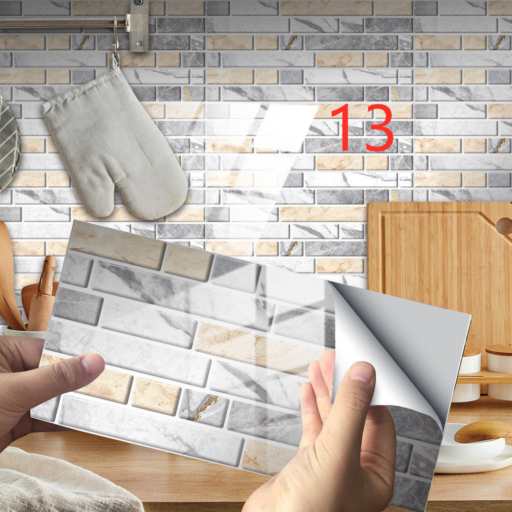 Marble Rock Crystal Tile Stickers Self-adhesive Wear-resistant Floor