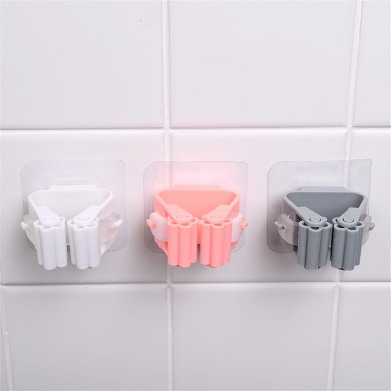 Powerful Non-Marking Mop Holder – Modern Single Hook Viscose Stand