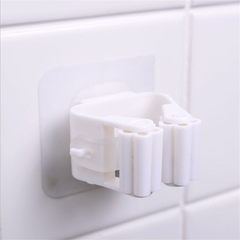 Powerful Non-Marking Mop Holder – Modern Single Hook Viscose Stand