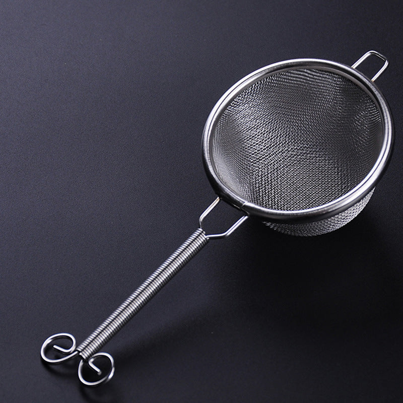 Double Stainless Steel Tea Drain Strainer – Compact and Durable Tea Filter