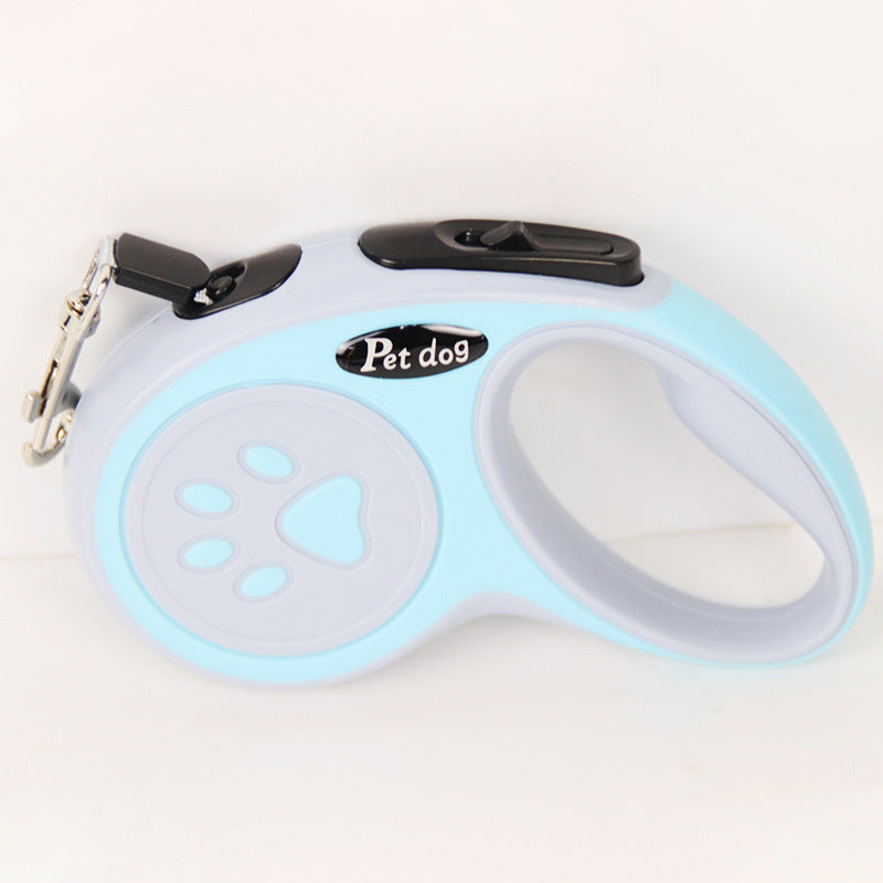 Light blue pet leash with 'Pet dog' branding on a white background