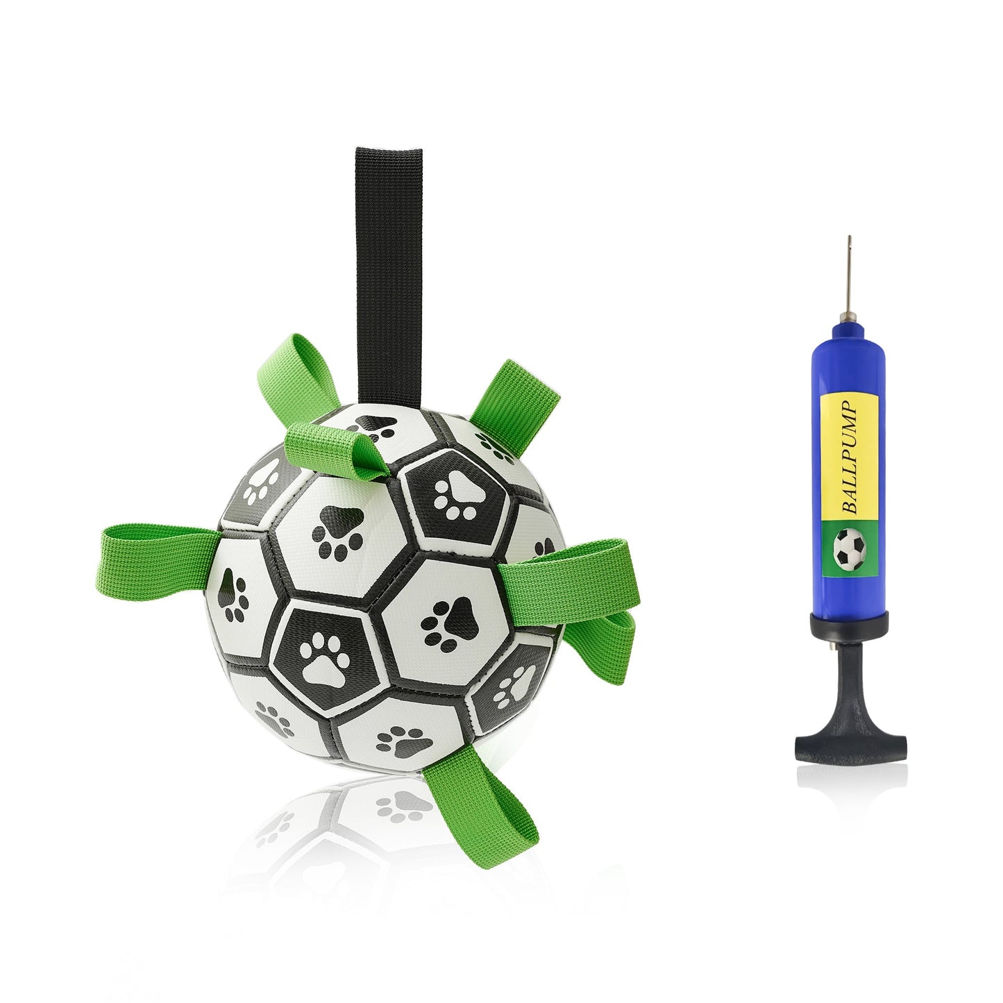 Interactive Dog Football Toy – Inflated Training Soccer Ball for Pets