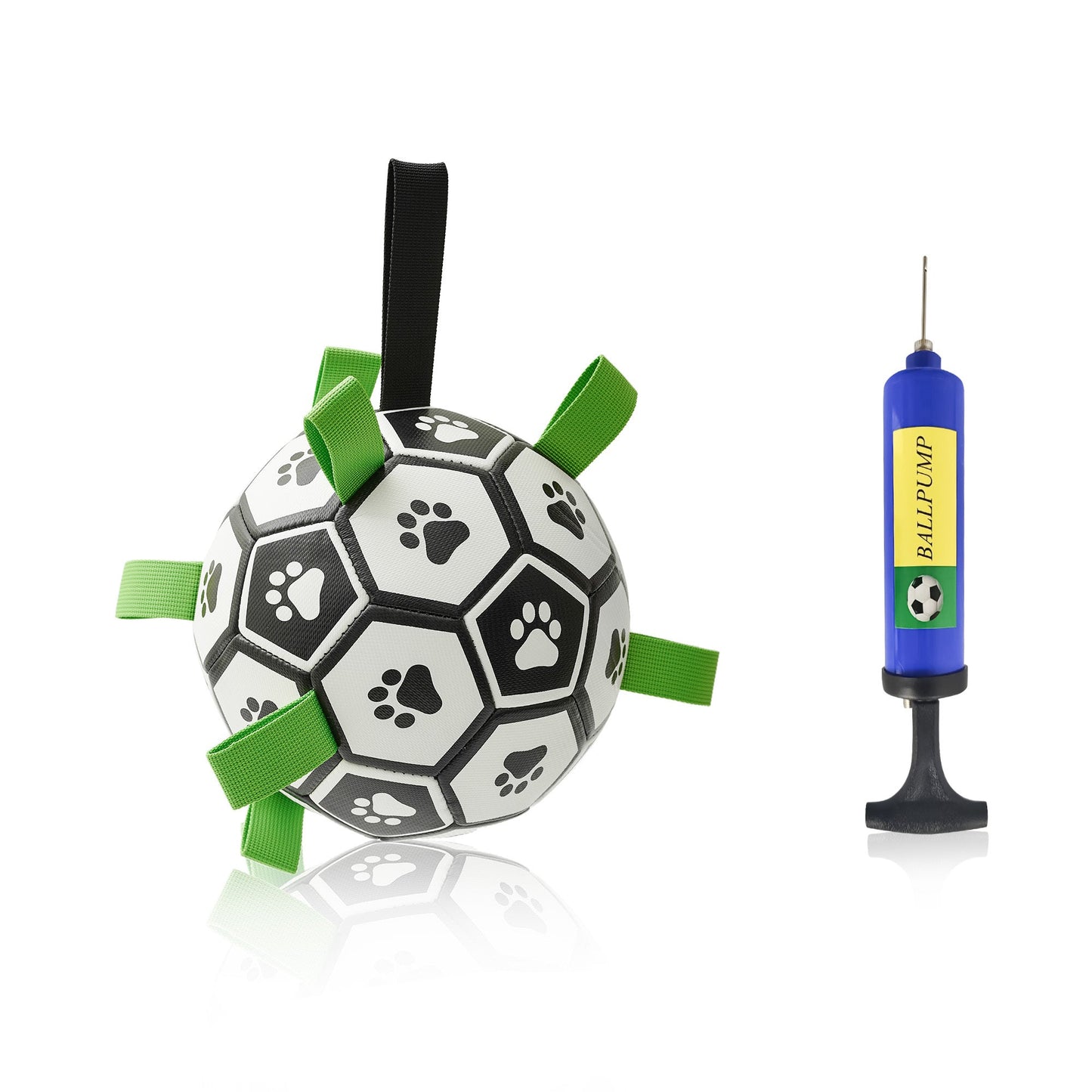 Interactive Dog Football Toy – Inflated Training Soccer Ball for Pets