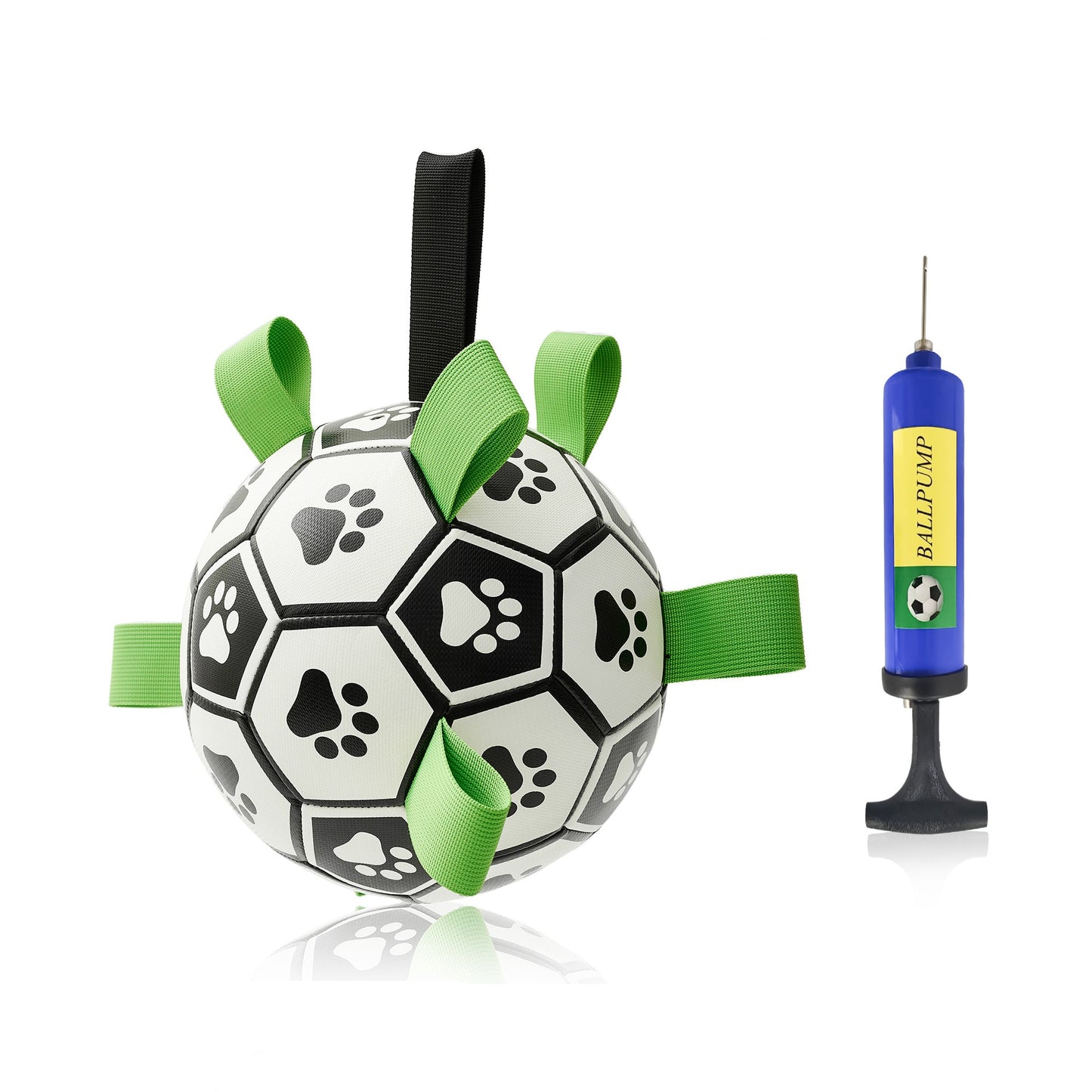 Interactive Dog Football Toy – Inflated Training Soccer Ball for Pets