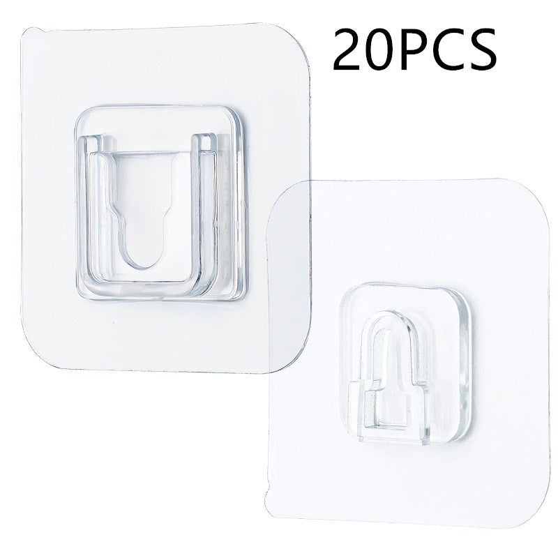 Punch-Free Mobile Fixed Socket Holder Rack Hook – Adhesive Wall-Mounted Organizer