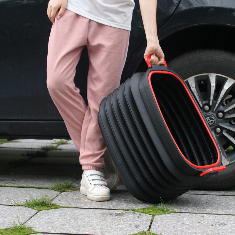 Multifunctional Retractable Car Garbage Can & Organizer | 37L Large Capacity