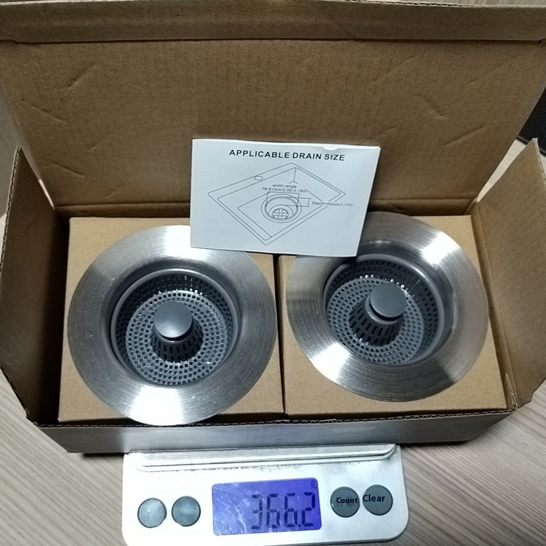 Stainless Steel Kitchen Bounce Core Sink Strainer Drain Cap – Durable and Versatile