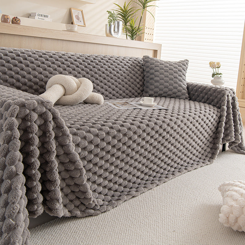 Cover Towel Plush Non-slip Sofa Cover