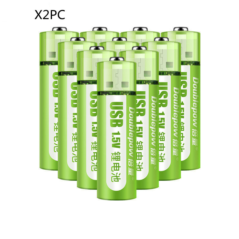 Ondaum USB Rechargeable Battery No. 5, No. 7 Lithium Battery, Large Capacity 1.5v Constant Voltage AA