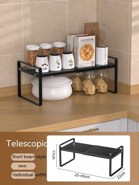Kitchen Storage Retractable Cabinet Shelf – Multi-Purpose Detachable Organizer