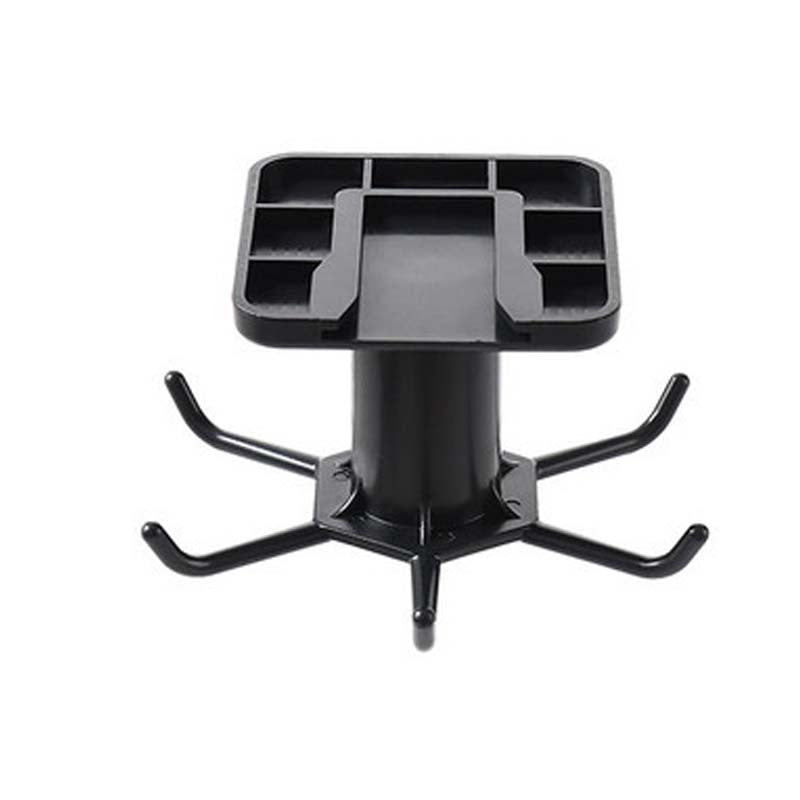 360-Degree Rotating Kitchen Storage Rack – Multi-Row Hook Organizer