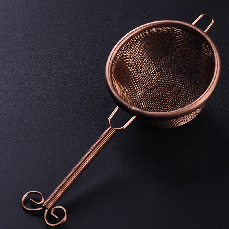 Double Stainless Steel Tea Drain Strainer – Compact and Durable Tea Filter