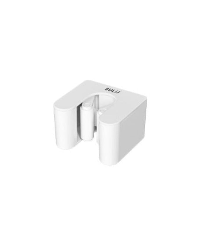 White corner cabinet with 'SOLU' branding on a white background