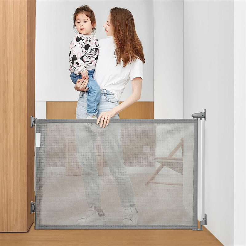 Pet Non Perforated Retractable Door Fence