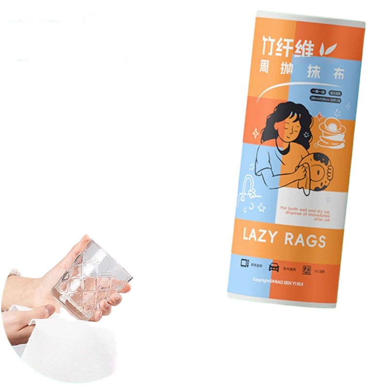 Kitchen Wet and Dry Non-woven Fabric Disposable Dishcloth – Multi-functional Kitchen Cleaning Rag