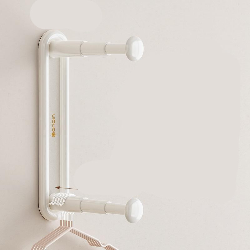 Retractable Hanger Storage Rack Punch-free