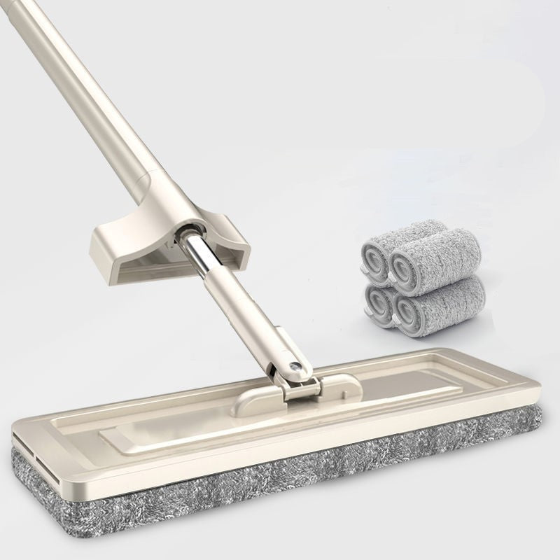 Cleaning tool with a scraper and four additional pads on a light gray background