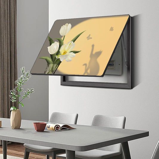 Modern Minimalist Wall Art for Concealing Switchgear and Meter Boxes