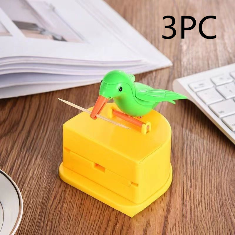 Household Push-type Bird Automatic Pop-up Toothpick Box