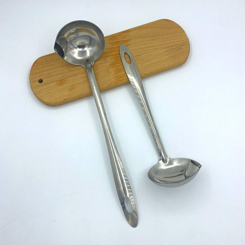 Stainless Steel Grease Strainer Ladle – Long Handle Oil Filter for Household Use