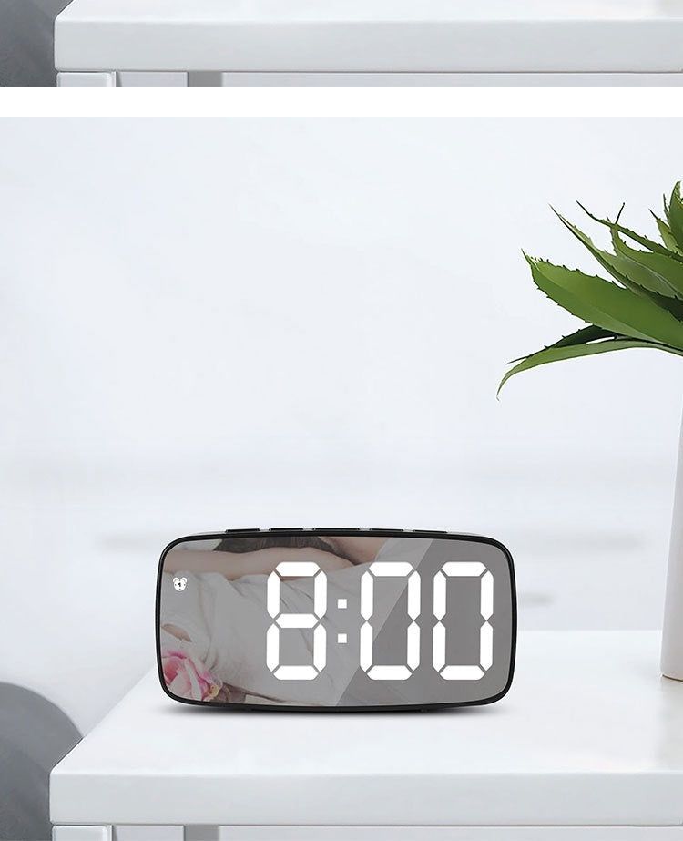 Creative Mirror Alarm Clock Multifunctional LED Clock