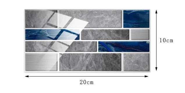 Marble Rock Crystal Tile Stickers Self-adhesive Wear-resistant Floor