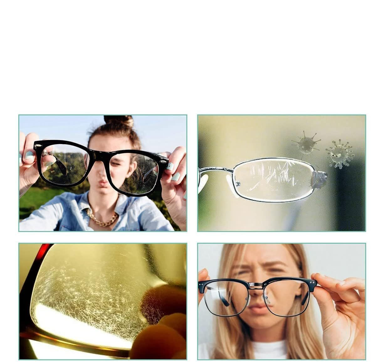 Portable Glasses Lens Cleaning Spray with Microfiber Cloth – 100ml