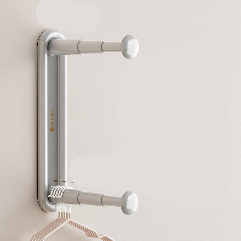 Retractable Hanger Storage Rack Punch-free