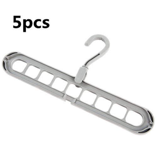 9-Hole Multi-Function Folding Clothes Hanger – Space-Saving Organizer