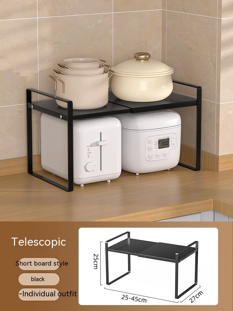 Kitchen Storage Retractable Cabinet Shelf – Multi-Purpose Detachable Organizer