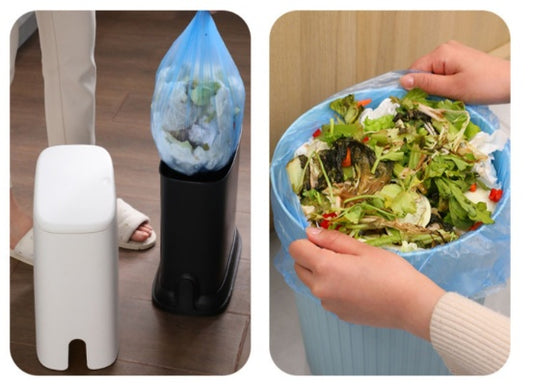 Modern Toilet Trash Can with Drawstring Packing | ABS+TPU Material