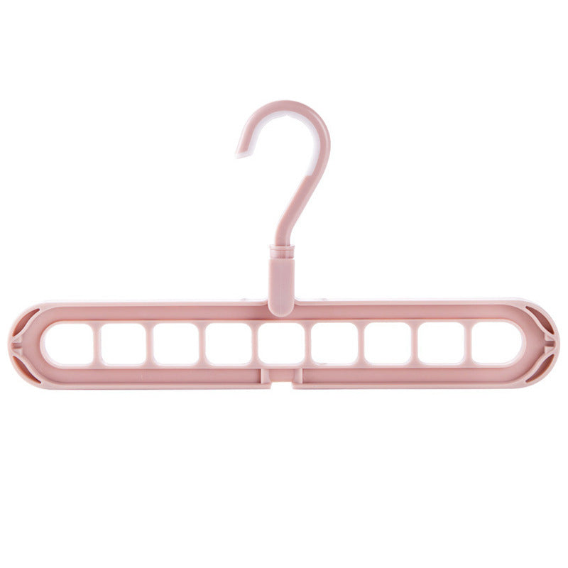 9-Hole Multi-Function Folding Clothes Hanger – Space-Saving Organizer