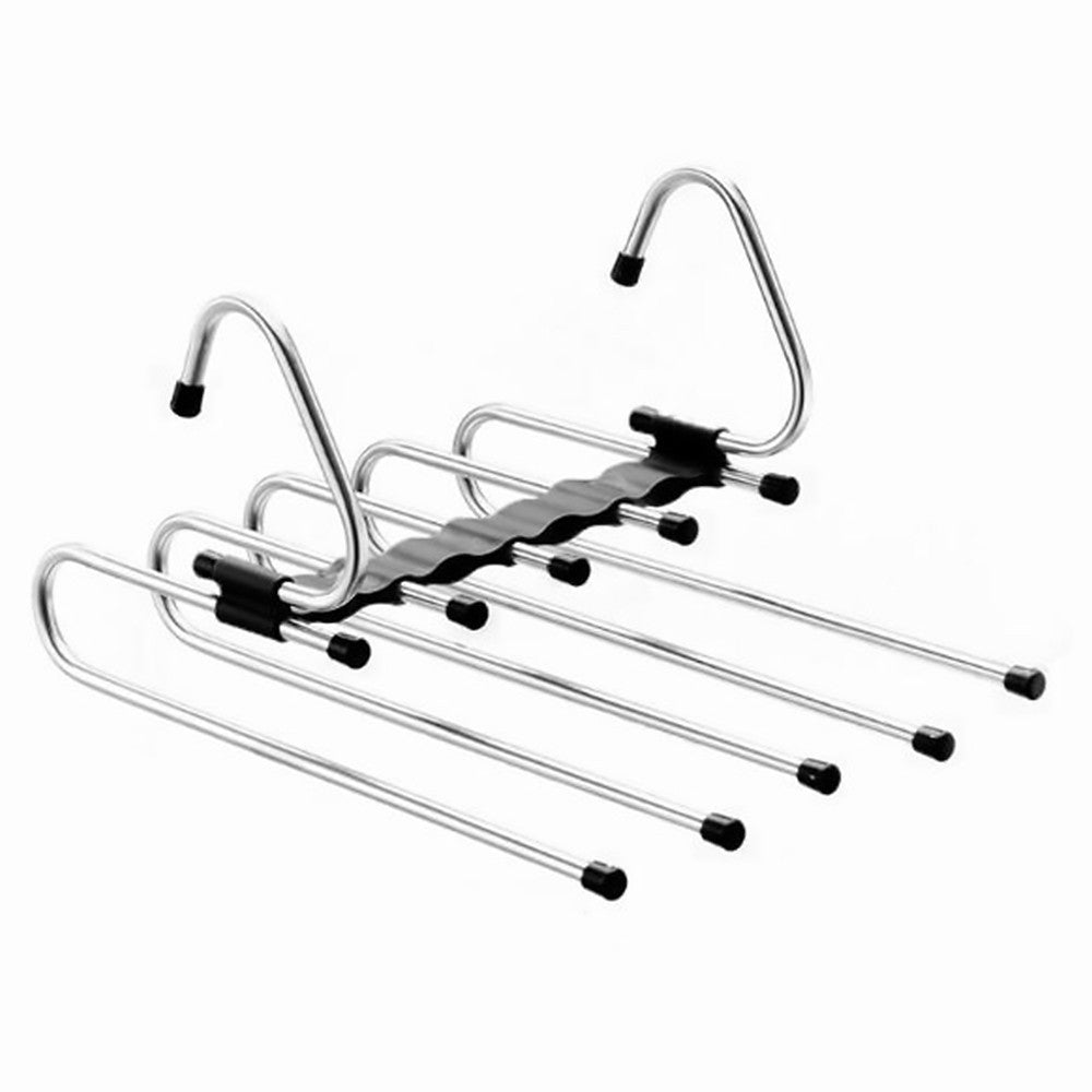 Telescopic Folding Pants Hanger Household Magic Pants Trousers Hanger Wardrobe Storage