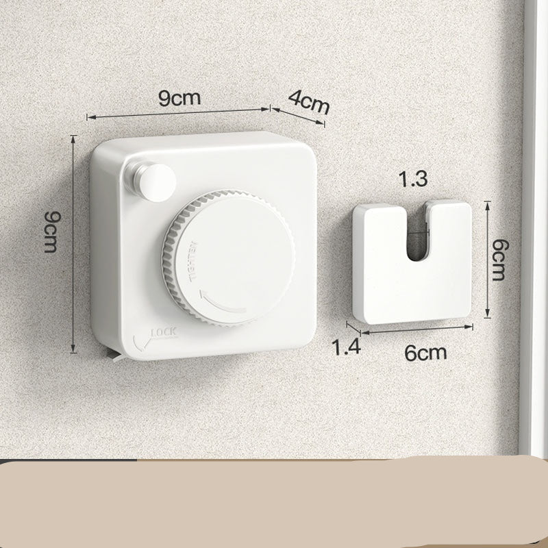 Wall Hanging Laundry Line Household Wire Telescopic Clothesline Rust-Proof Anti-Sagging Laundry Line For Indoor Outdoor Clothes Drying Rack