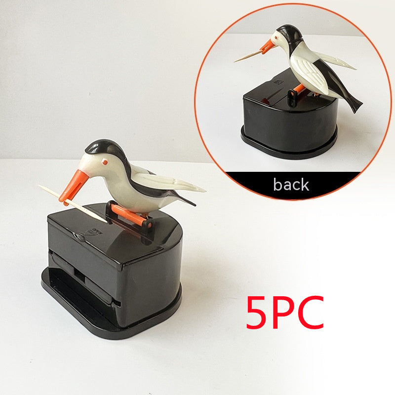 Household Push-type Bird Automatic Pop-up Toothpick Box